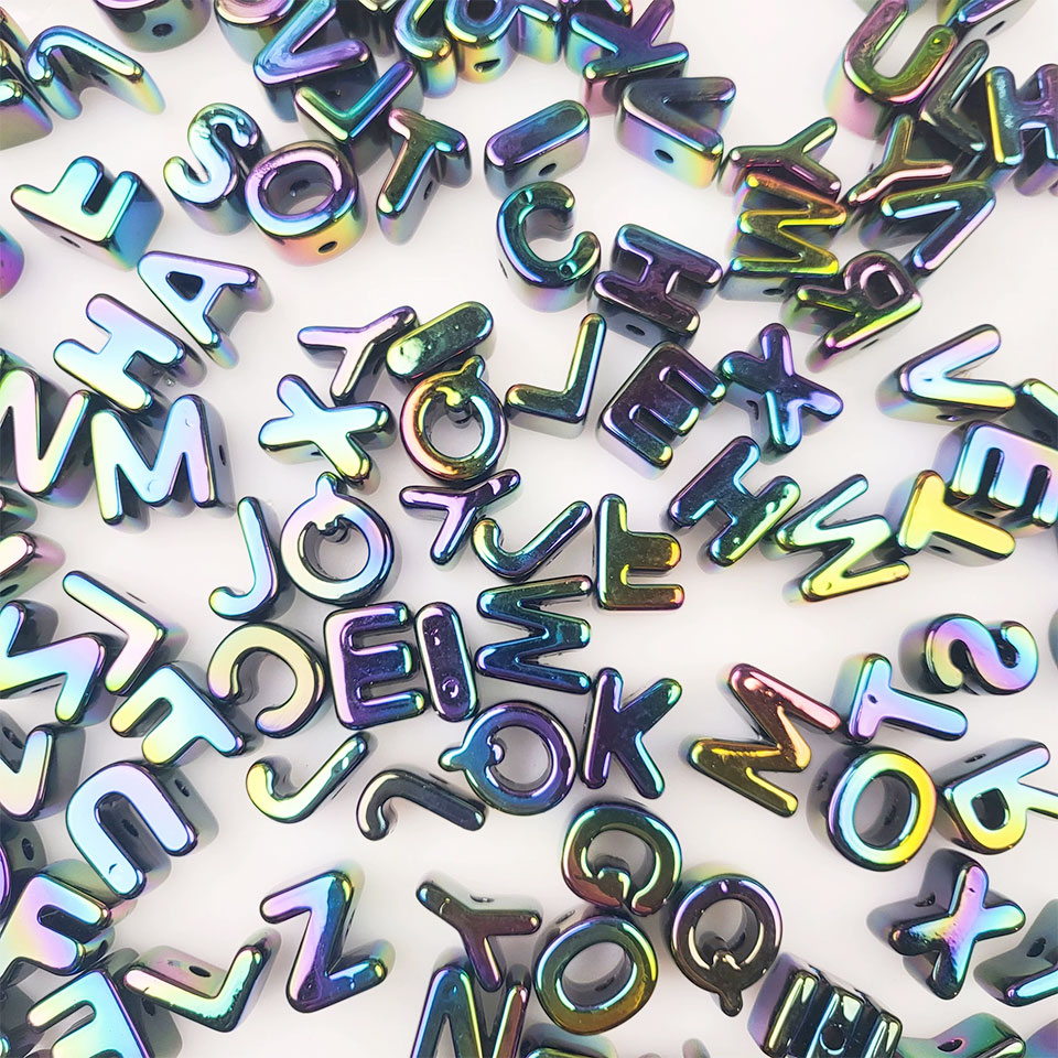 Phone Accessories And Names - Kawaii Colorful Letter Beads For Jewelry