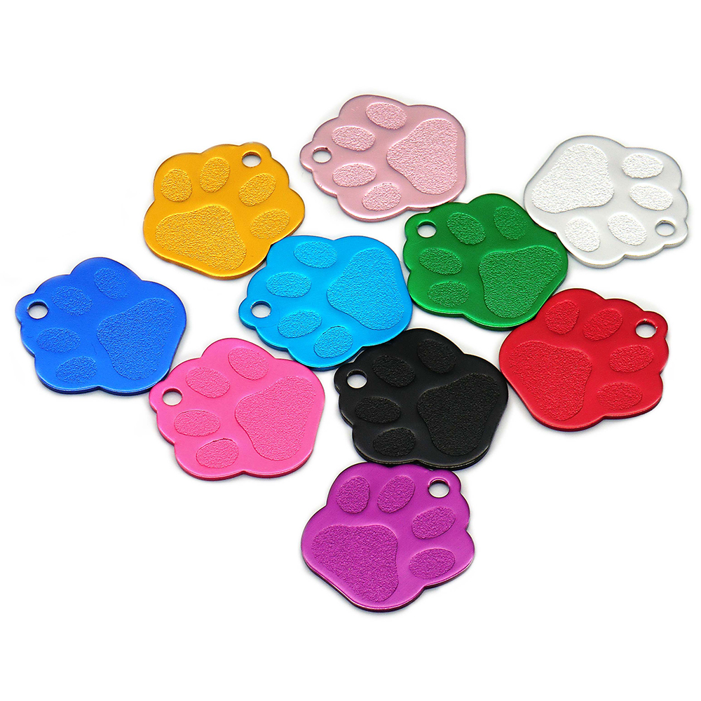 Phone Accessories And Names - 20pcs Paw Shape 2 Sides Tag