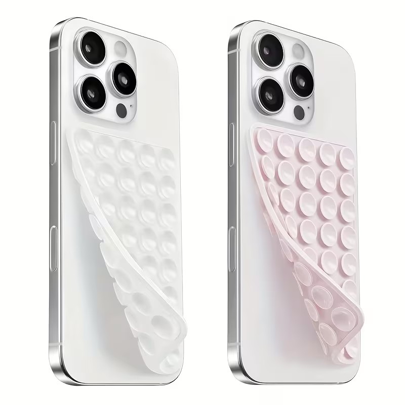Quirky Phone Accessories - 2-Pack Silicone Suction Phone Holder –