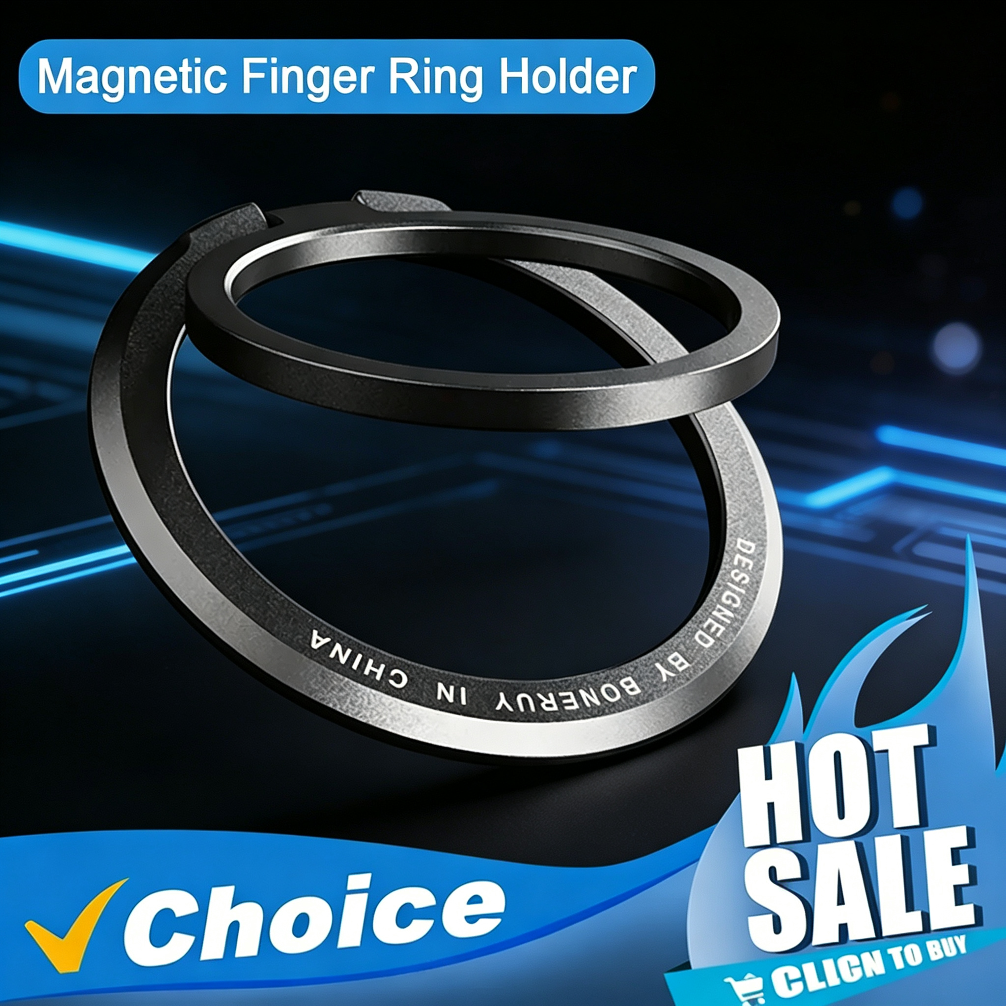 Phone Accessories Crochet - Magnetic Phone Holder For Magsafe Finger