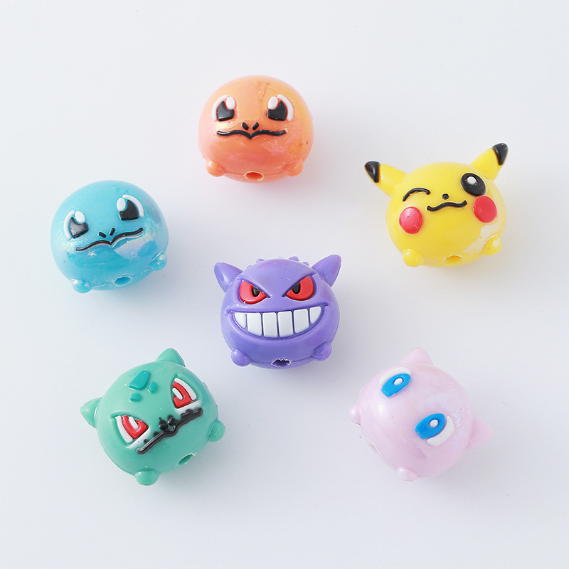 12pcs Pokémon Bead DIY Mobile  – Phone Accessories Crochet recenzja i cena