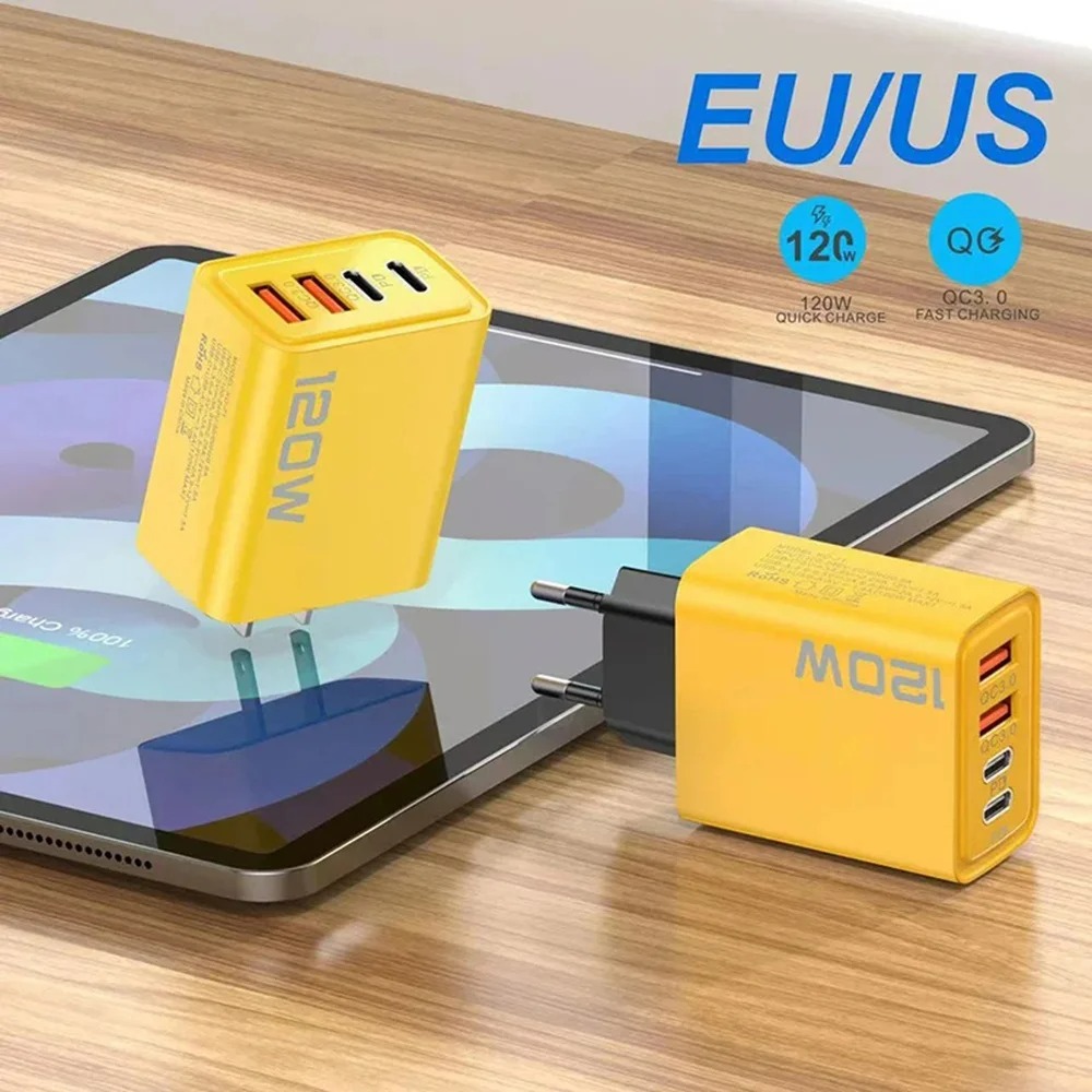 120W USB C PD Charger 4 Ports  – Phone Accessories Uk recenzja i cena