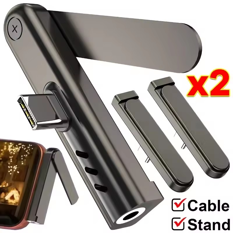 2/1PCS Portable USB C To 3.5mm – Phone Accessories Charger recenzja i cena