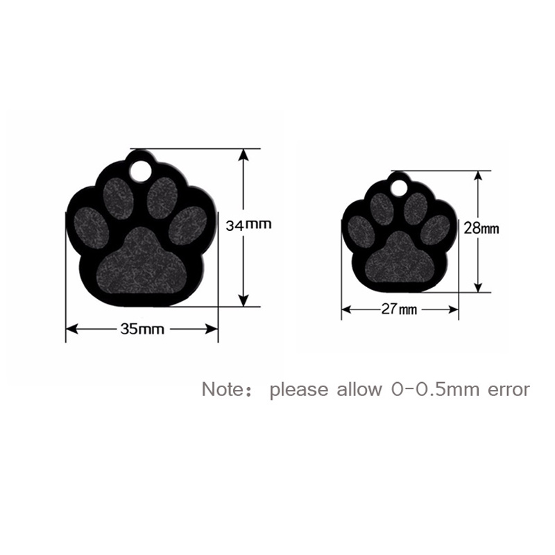 20pcs Paw Shape 2 Sides Tag Pe – Phone Accessories And Names recenzja i cena