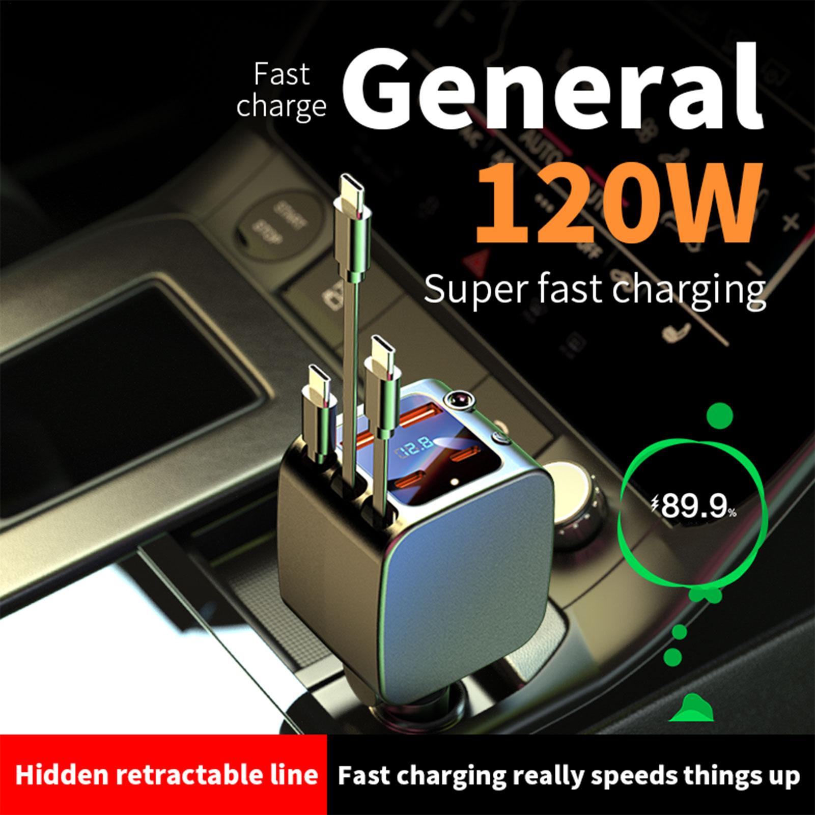 Car Charger Retractable Cord 2 – Phone Accessories Charger recenzja i cena