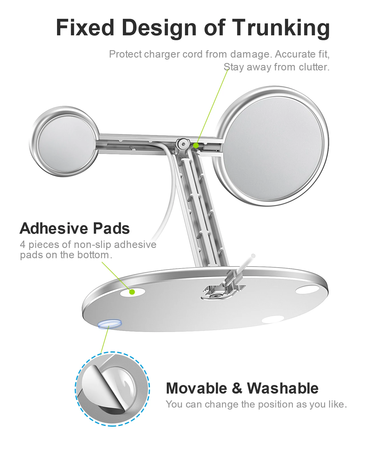 EWA 2-in-1 Desktop Phone Stand – Phone Accessories Charger recenzja i cena