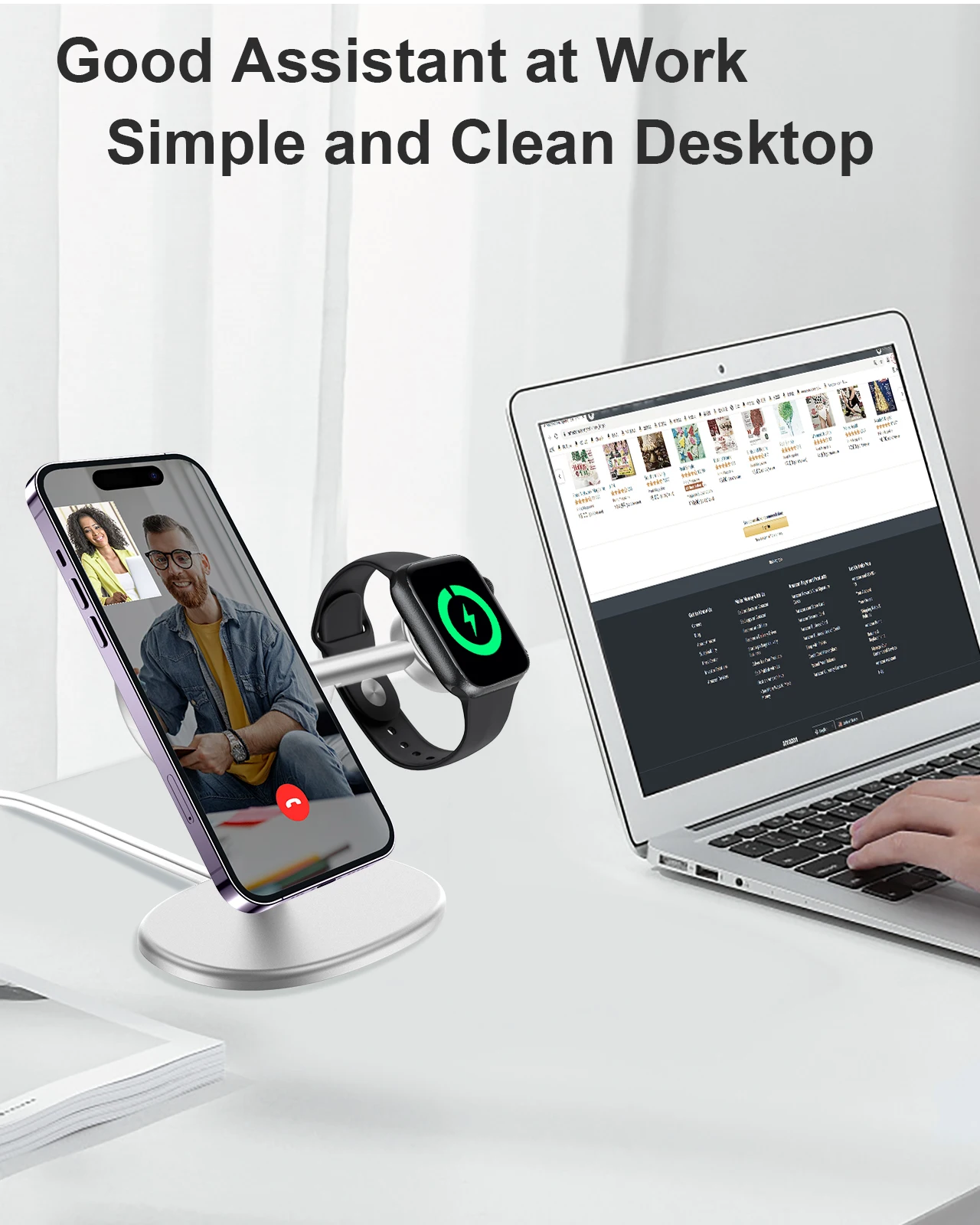 EWA 2-in-1 Desktop Phone Stand – Phone Accessories Charger recenzja i cena