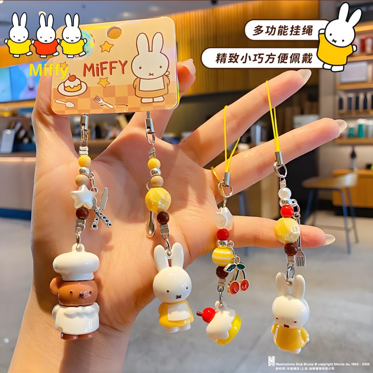 Kawaii Miffy Rabbit Keychain C – Phone Accessories Doll recenzja i cena