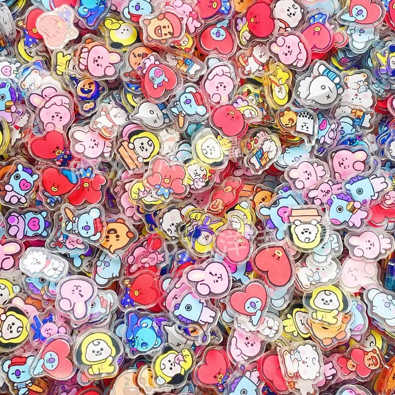 60PCS 2CM Kawaii BT21 Acrylic  – Phone Accessories Toys recenzja i cena