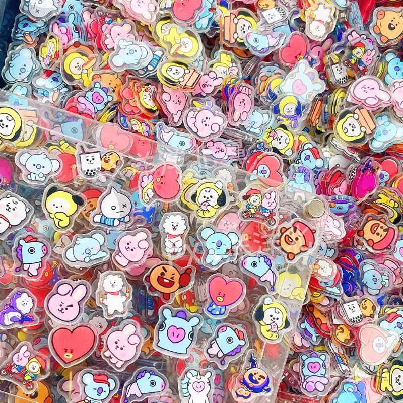 60PCS 2CM Kawaii BT21 Acrylic  – Phone Accessories Toys recenzja i cena