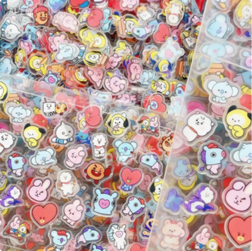 60PCS 2CM Kawaii BT21 Acrylic  – Phone Accessories Toys recenzja i cena