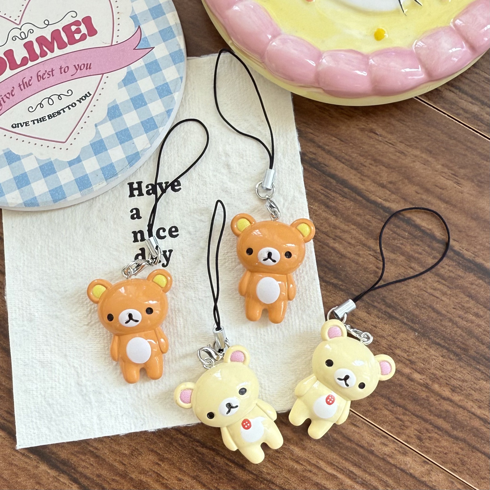 2pcs/set Kawaii Rilakkuma Easy – Phone Accessories Doll recenzja i cena