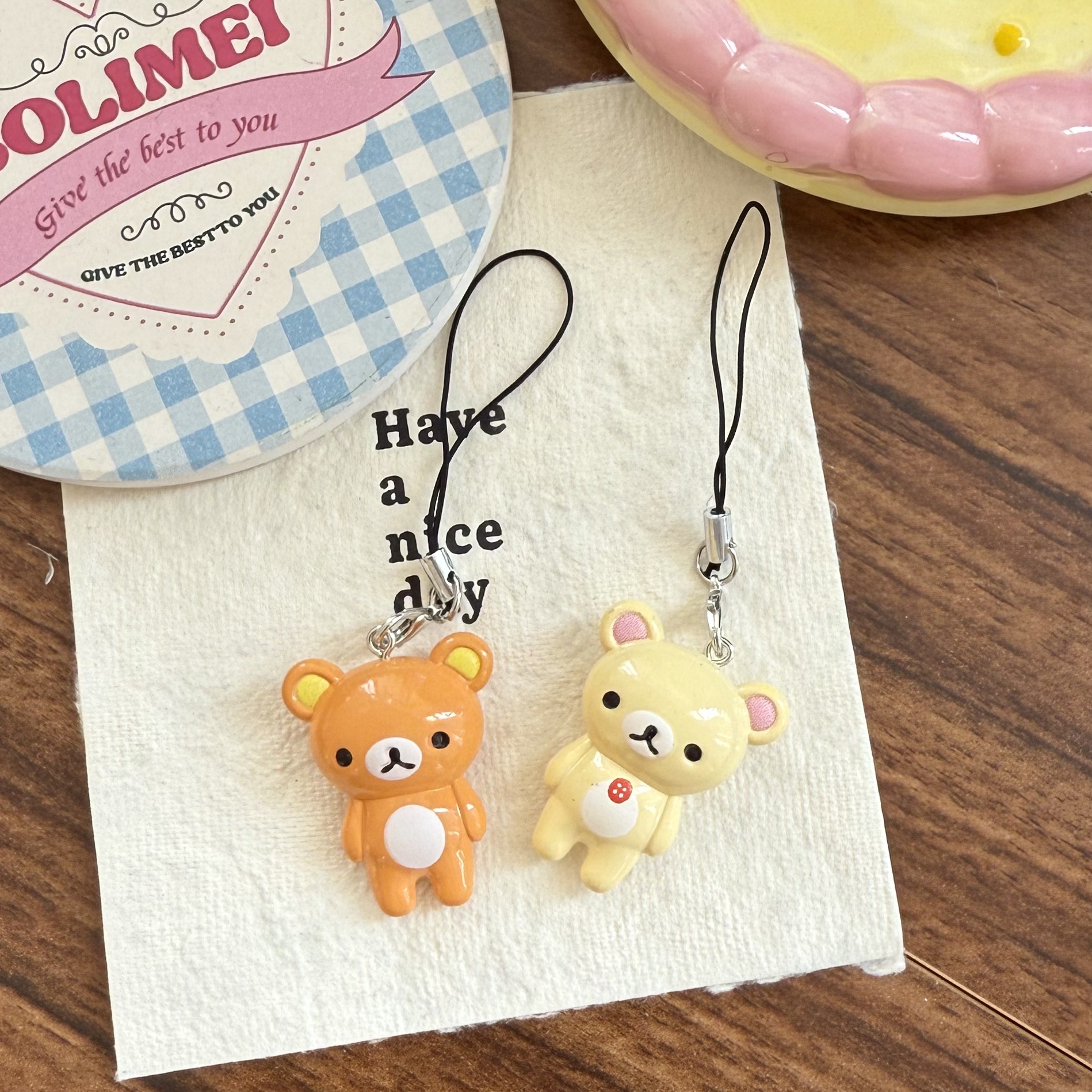 2pcs/set Kawaii Rilakkuma Easy – Phone Accessories Doll recenzja i cena